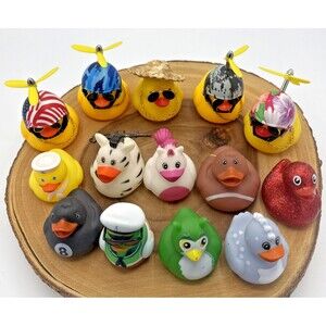 Rubber Ducks Jeep Duckies Various Styles and Colors Funny Gift Lot Of 14
